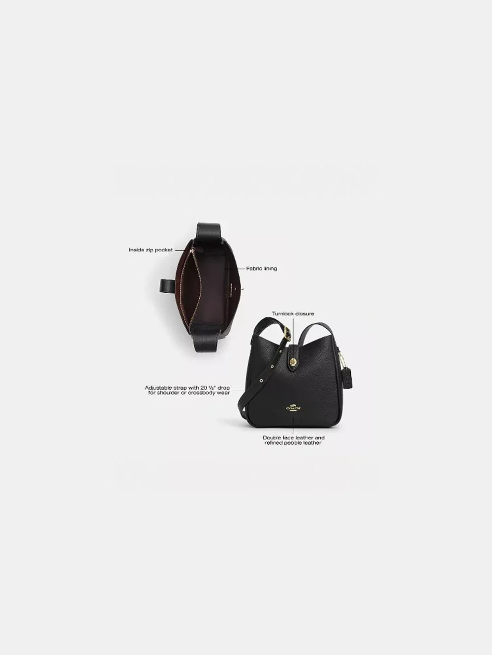 Coach Outlet Hadley Convertible Crossbody Bag - Picture 3 of 6